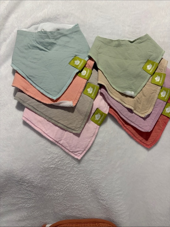 Keababies Other - Pastel Bandana Bib Set - Multi-Color Soft Cotton for Babies